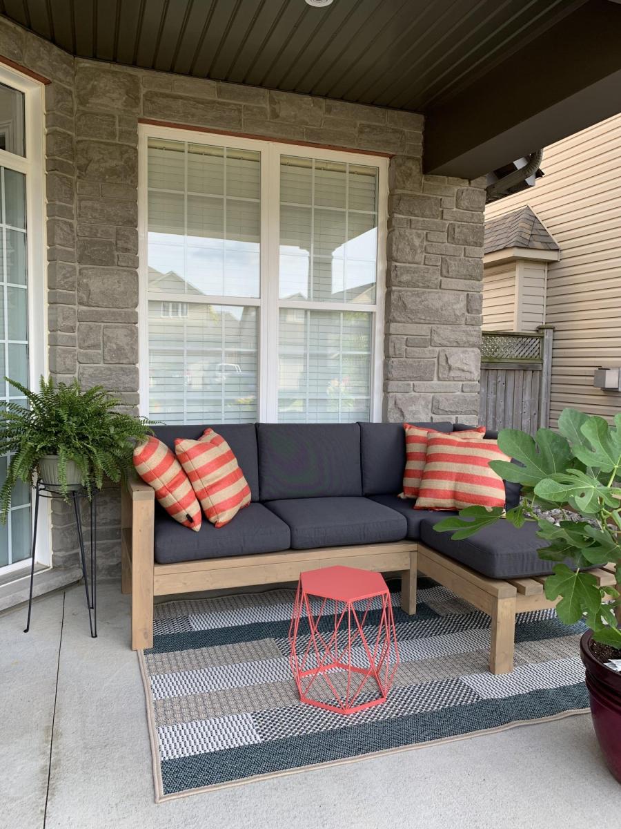 Outdoor Sofa Front Porch Ana White